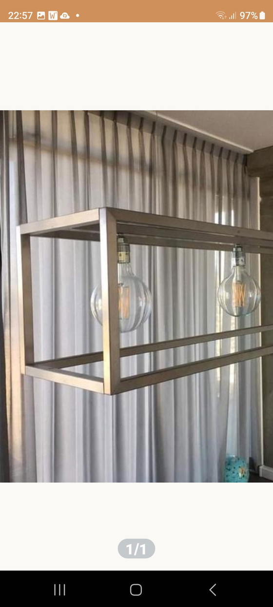 Image 1 of Ztal Rimini Rvs 4 Licht Hanglamp