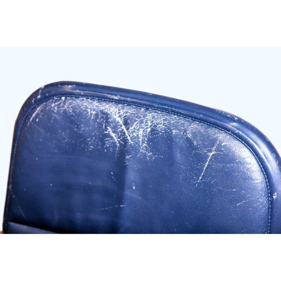 Image 1 of Paar vintage metalen en leren "Cicero" stoelen van Kenneth Bergenblad voor Dux Aksel, Zweden 1980