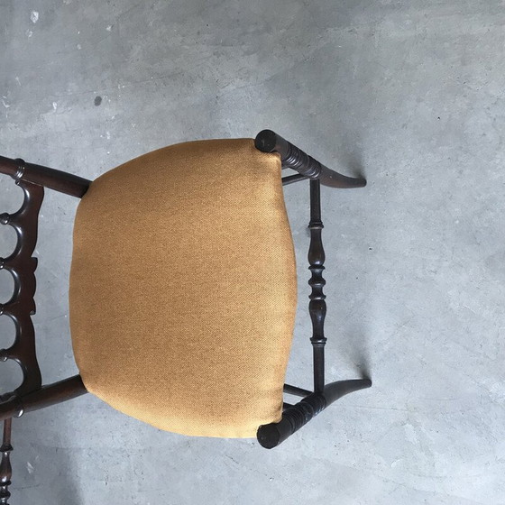 Image 1 of Set van 4 Chiavari vintage rieten stoelen, Italië 1950