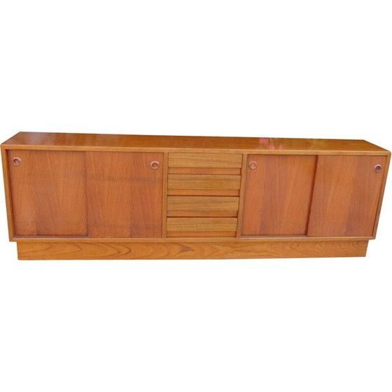 Image 1 of Mid century walnoten dressoir, jaren 1960