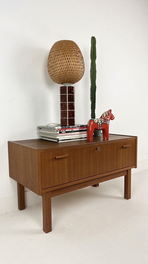 Teak Fineren Vintage Dressoir 