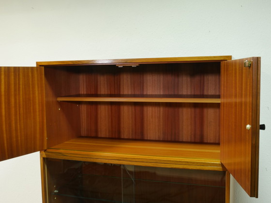 Image 1 of Vintage highboard met vitrinekast, jaren 60, Duitsland