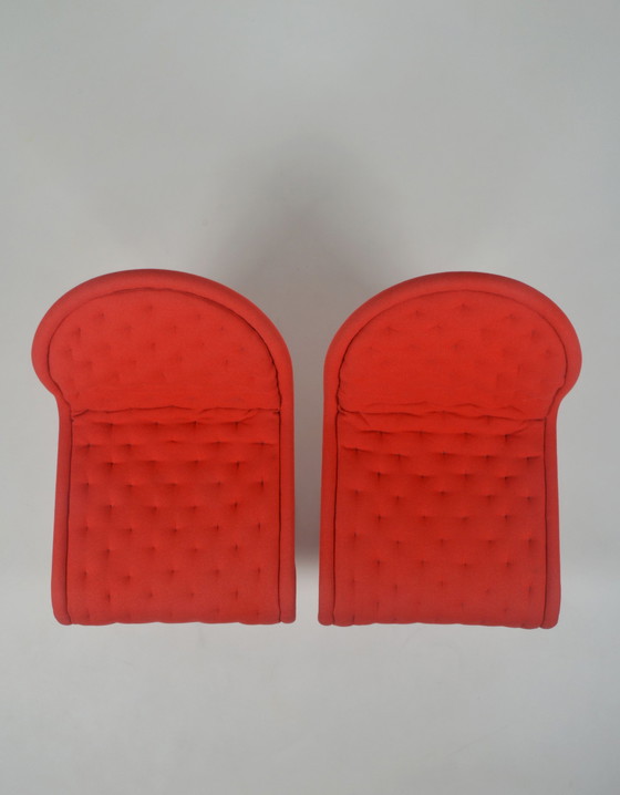 Image 1 of Set 1-2-3 System stoelen door Verner Panton voor Fritz Hansen, jaren '70