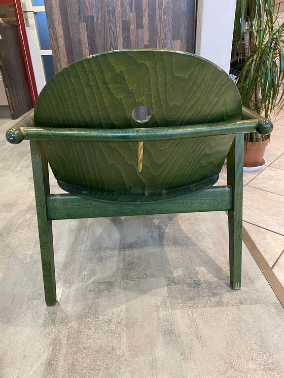 Image 1 of Baumann Loungestoel Groen Vintage 70s