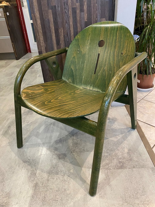 Baumann Loungestoel Groen Vintage 70s