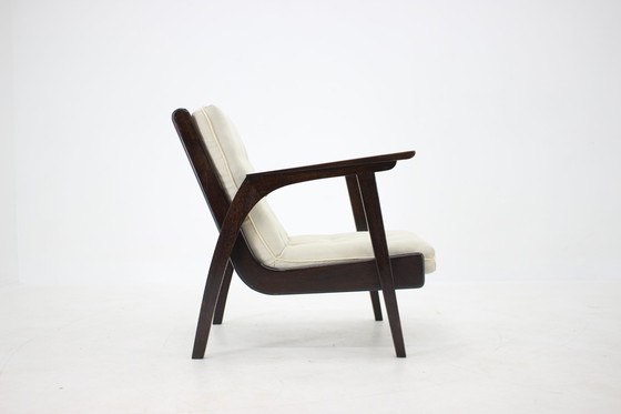 Image 1 of Eikenhouten fauteuil 1960S, Tsjecho-Slowakije