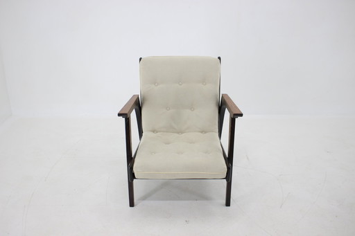 Eikenhouten fauteuil 1960S, Tsjecho-Slowakije