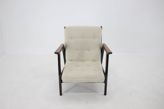 Image 1 of Eikenhouten fauteuil 1960S, Tsjecho-Slowakije