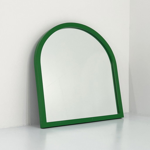 Spiegel met groene lijst Model 4720 van Anna Castelli Ferrieri voor Kartell, 1980S