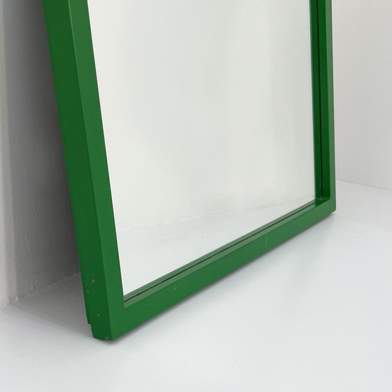 Image 1 of Spiegel met groene lijst Model 4720 van Anna Castelli Ferrieri voor Kartell, 1980S