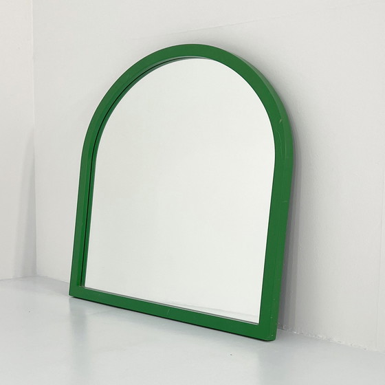 Image 1 of Spiegel met groene lijst Model 4720 van Anna Castelli Ferrieri voor Kartell, 1980S