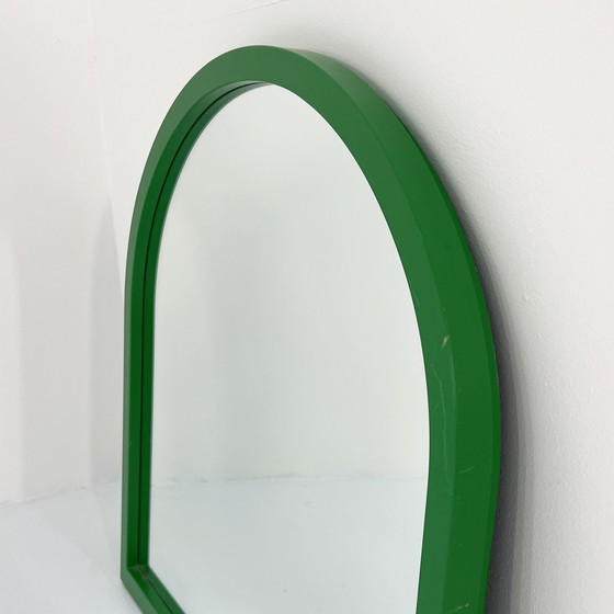 Image 1 of Spiegel met groene lijst Model 4720 van Anna Castelli Ferrieri voor Kartell, 1980S