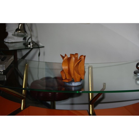 Image 1 of Vintage houten scultuur van Maurice Munck 1960