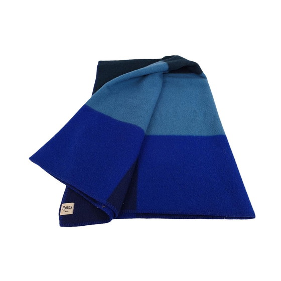 Image 1 of Røros Noorwegen - Plaid - Blauw - 100% Lamswol