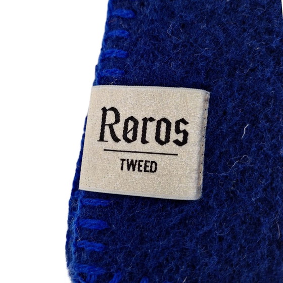 Image 1 of Røros Noorwegen - Plaid - Blauw - 100% Lamswol