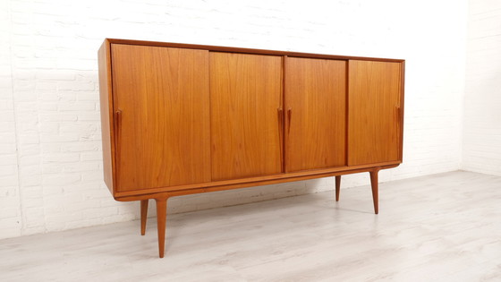 Image 1 of Vintage Deense Kast | Highboard | Gunni Omann | 200 Cm