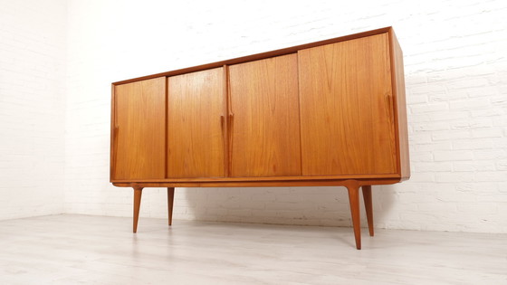 Image 1 of Vintage Deense Kast | Highboard | Gunni Omann | 200 Cm