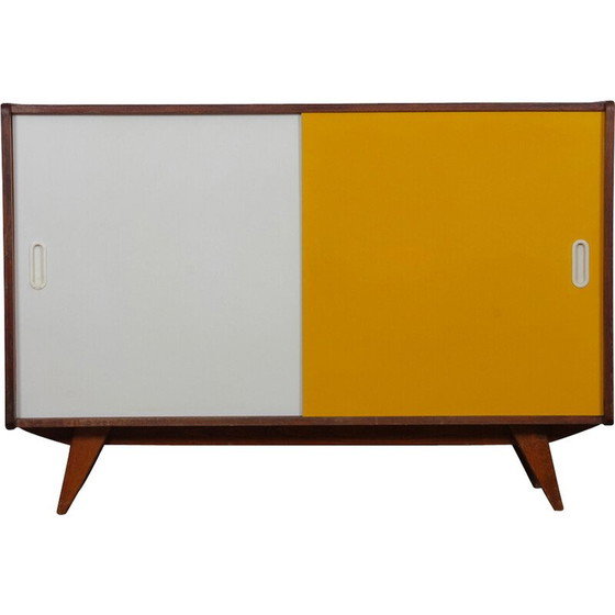 Image 1 of Vintage geel en wit dressoir model U-452 van Jiri Jiroutek, 1960