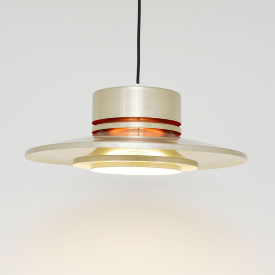 Image 1 of Lamp uit het ruimtetijdperk in messing, Carl Thore, Zweden, jaren 60