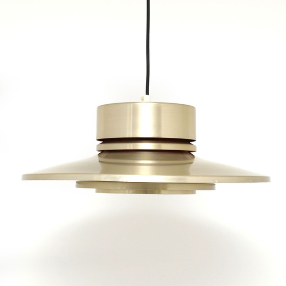 Image 1 of Lamp uit het ruimtetijdperk in messing, Carl Thore, Zweden, jaren 60