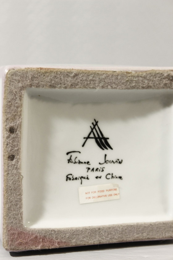 Image 1 of Fabienne Jouvin Parijs - Grote minimalistische postmodernistische vaas Frankrijk 1990S