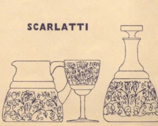 Karaf Baccarat M.Scarlatti Gestempeld