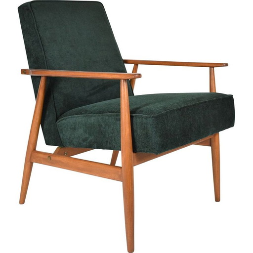 Vintage woudgroene fauteuils van Henry 1970