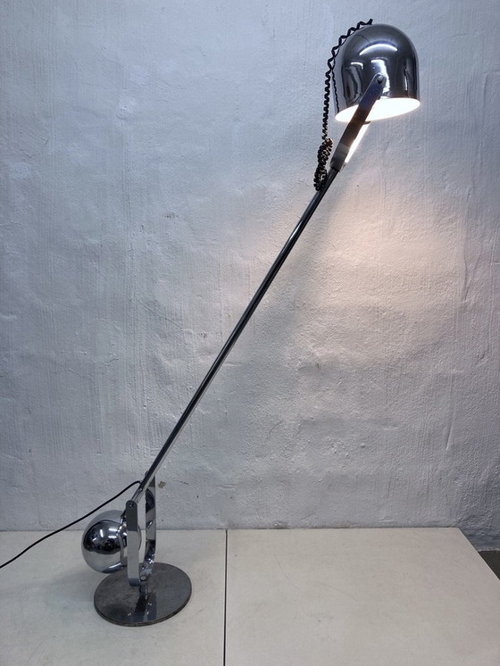 Image 1 of Verstelbare vloerlamp Airone Ontwerp Sergio Asti Voor Knoll jaren 70