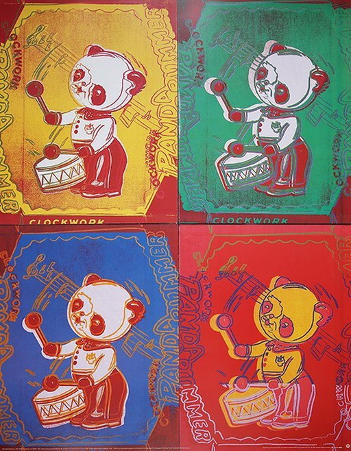 Andy Warhol  ---Four Panda,S   (Zeer Groot)