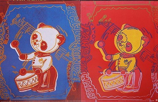 Andy Warhol  ---Four Panda,S   (Zeer Groot)