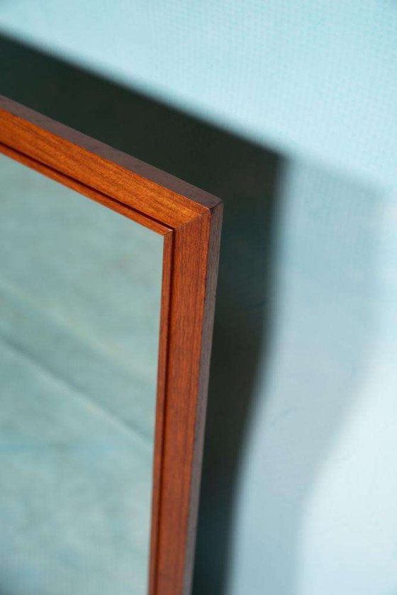 Image 1 of Vintage Scandinavische Froseke spiegel, midcentury mirror