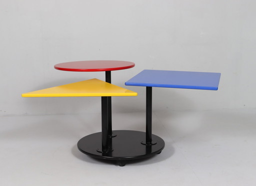 Salontafel in de stijl van Memphis Milano, jaren 1980