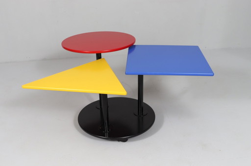 Salontafel in de stijl van Memphis Milano, jaren 1980