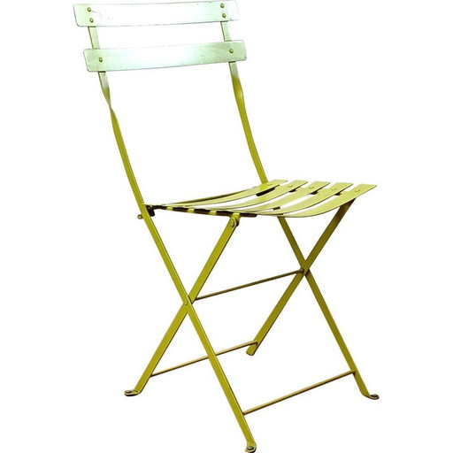 Vintage smeedijzeren tuinstoel