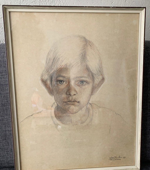 Portret, Ruben Karsters – lithos zeefdrukken, Paper, Figuratief