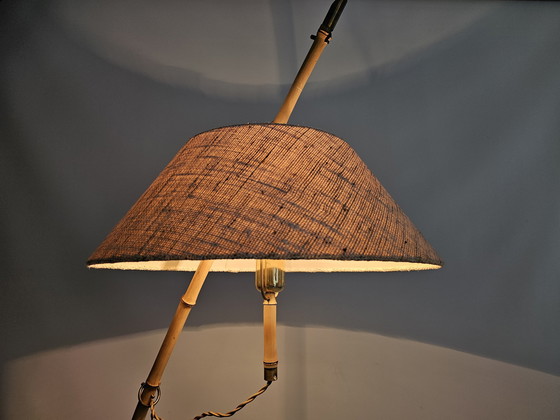 Image 1 of Vintage Vloerlamp Bamboe