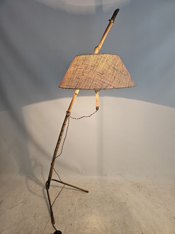 Image 1 of Vintage Vloerlamp Bamboe