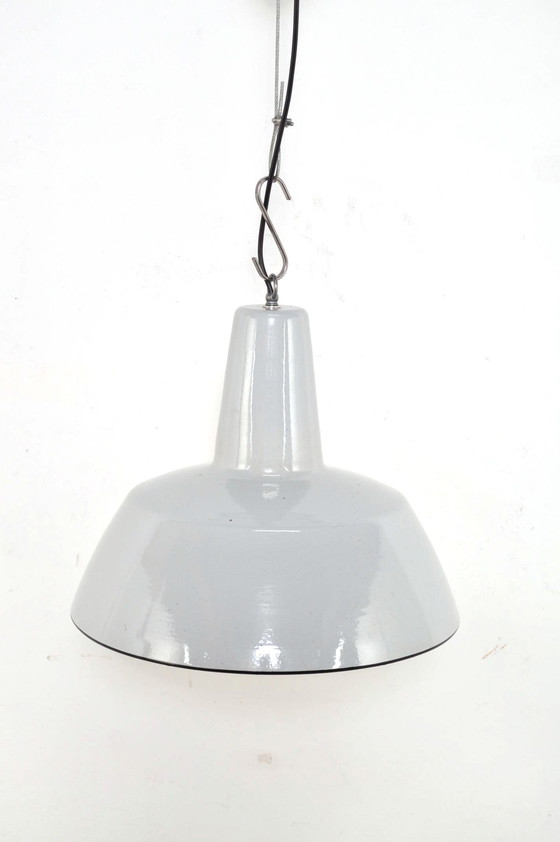 Image 1 of Vintage emaille lampen