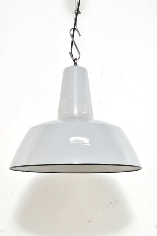 Vintage emaille lampen