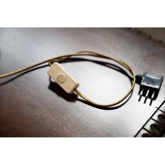 Image 1 of Vintage porseleinen en ijzeren tafellamp, 1980