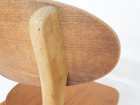 Image 1 of 4 vintage teak plywood stoelen