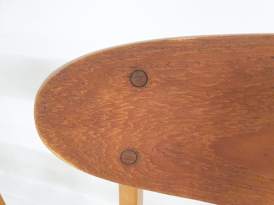 Image 1 of 4 vintage teak plywood stoelen