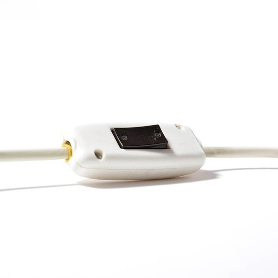 Image 1 of Vintage wit opaal glazen bureaulamp van Ivan Jakes voor Sklarny Rapotin, Tsjecho-Slowakije 1960