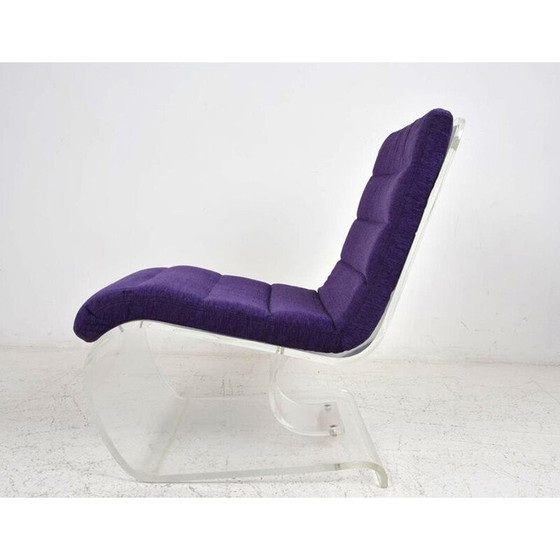 Image 1 of Vintage "Space Age" fluwelen fauteuil, 1970