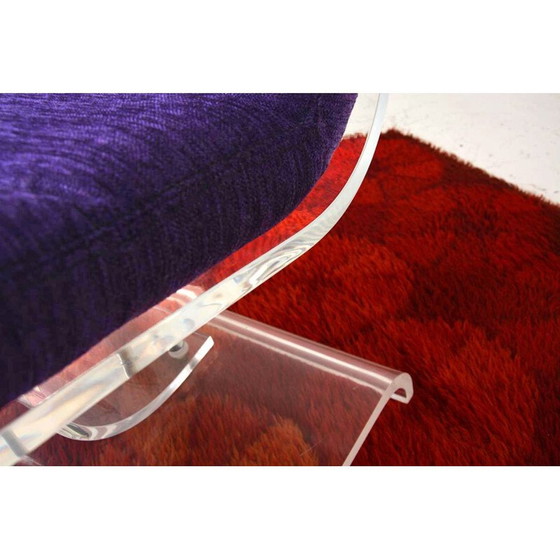 Image 1 of Vintage "Space Age" fluwelen fauteuil, 1970