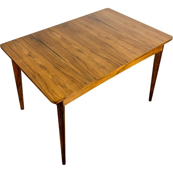 Image 1 of Mid Century Moderne Walnoten Eettafel 1960's