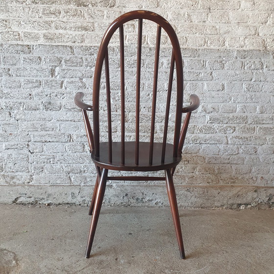 Image 1 of Utility Highback Fauteuil / Spijlstoel met armleuning - L.Ercolani