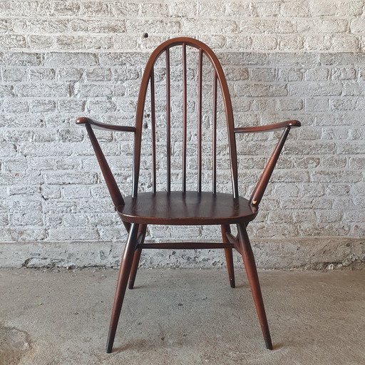 Utility Highback Fauteuil / Spijlstoel met armleuning - L.Ercolani