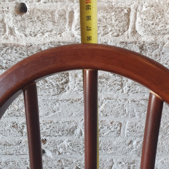 Image 1 of Utility Highback Fauteuil / Spijlstoel met armleuning - L.Ercolani