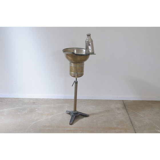Image 1 of Vintage kapper wastafel in chroom metaal